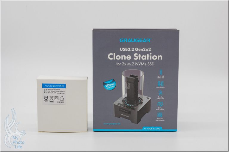 GRAUGEAR G-M2DK-CL-20G 雙M.2 NVMe SSD硬碟拷貝機 20Gbps M2 SSD硬碟外接盒底座 離線克隆 一鍵脫機拷貝