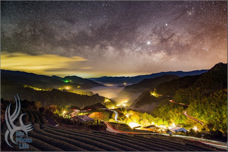 20190203坪林茶園．雲海車軌銀河